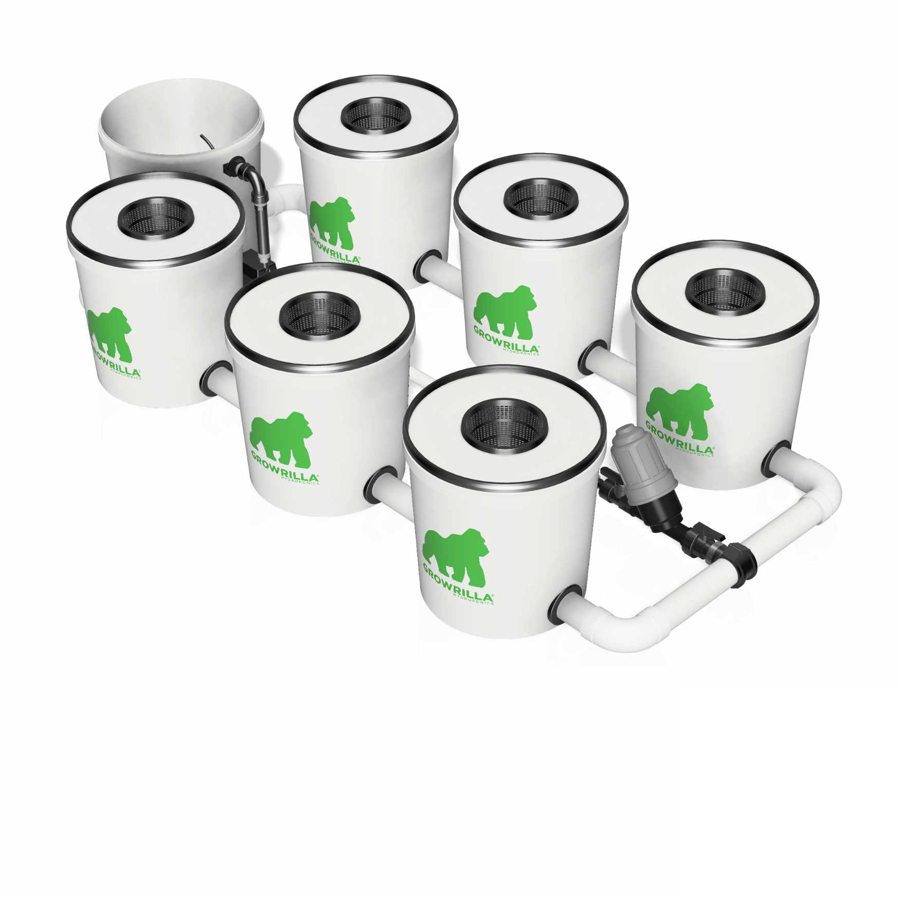 Growrilla RDWC SPRO _ 6-Topfe 19L